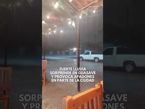 🌧️ ¡Del calor extremo a la lluvia intensa! Una fuerte precipitación sorprendió a Guasave