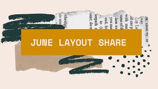 June Scrapbook Layout Share