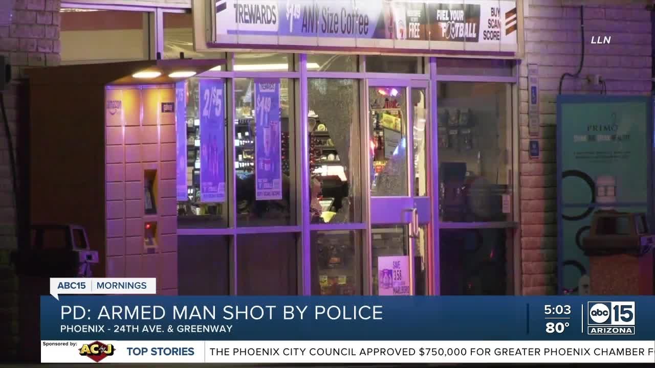 Armed man critically hurt in shooting involving Phoenix police - YouTube