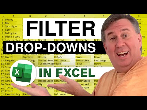 Excel - Filter When Headings Are Not in Row 1 - Episode 1310