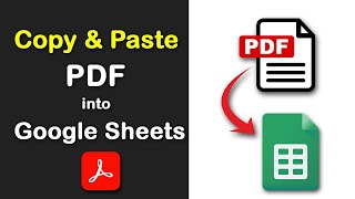 How to copy and paste a pdf into Google Sheets using Adobe Acrobat Pro DC