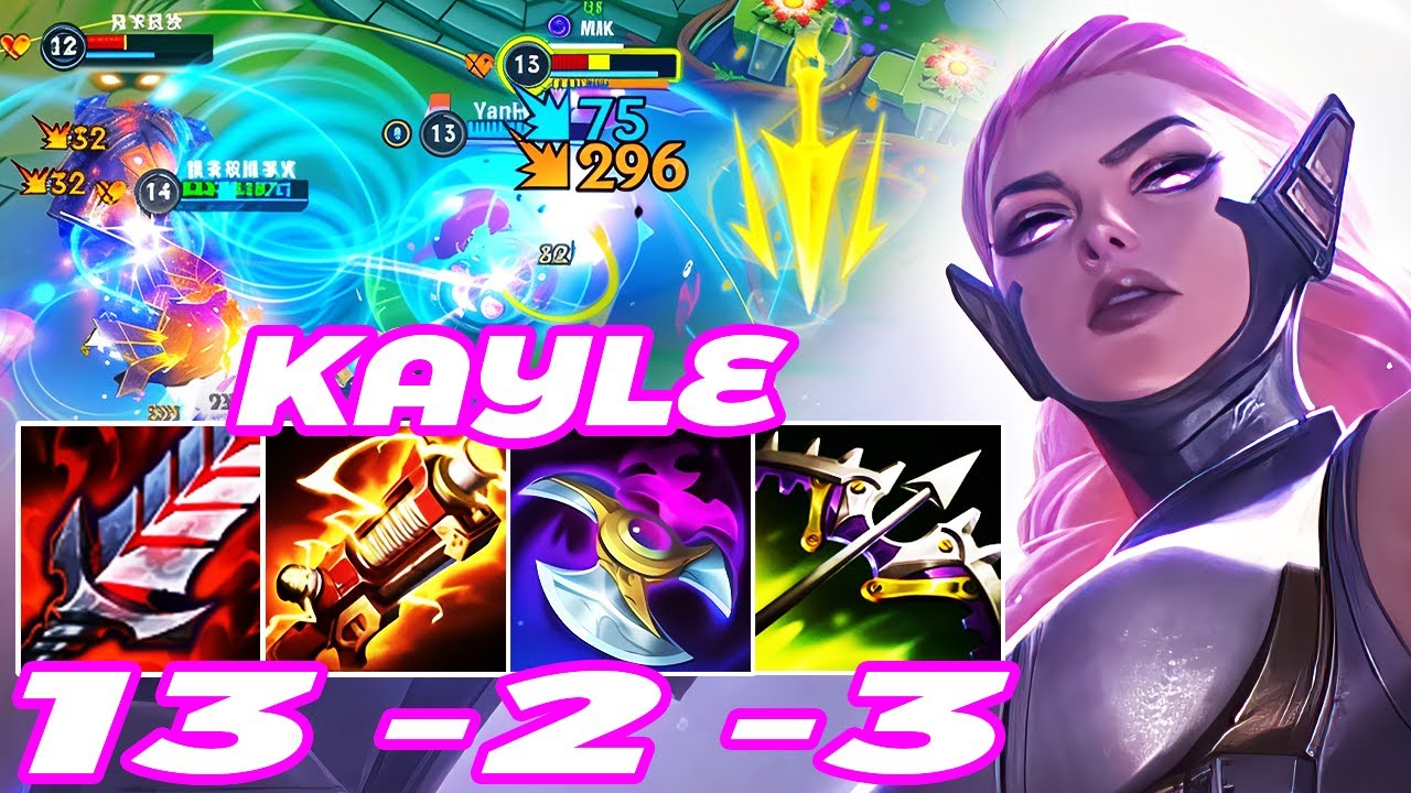 WILD RIFT KAYLE ADC GAMEPLAY | 13 -2 -3 MVP | KAYLE BUILD RUNES - YouTube