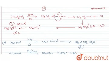 Give the structures of A, B and C in the following reactions : (i) CH_(3)Br overset(KCN)(to) A o...
