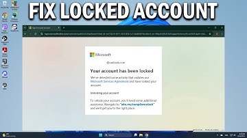 How To Fix Your Microsoft Account Has Been Locked - Easy Fix