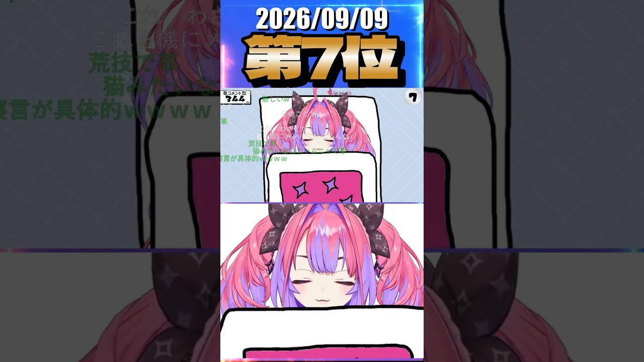 9/9 草コメント数ランキング第7位 #綺々羅々ヴィヴィ 0時間6分ごろ