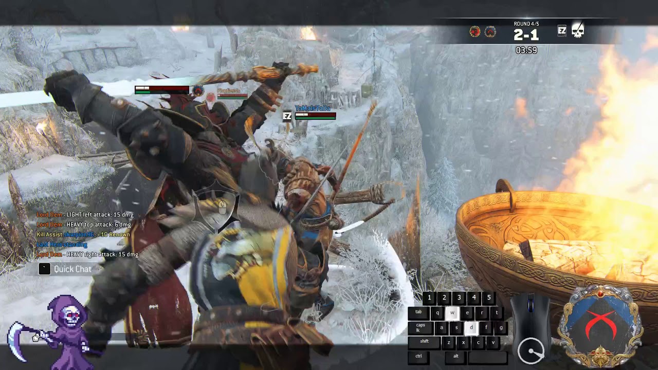 For Honor - Lord_Dem Brawling with Playfiends Part 1