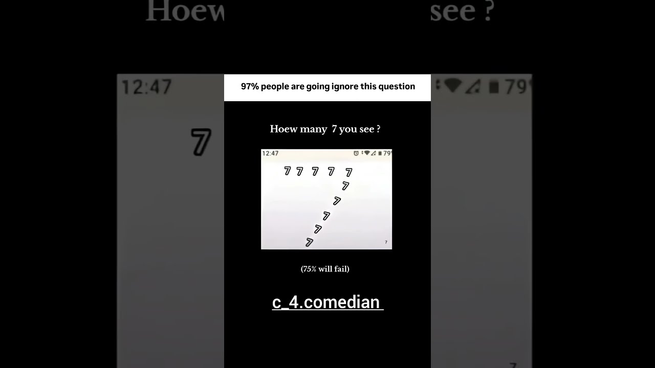 How Many 7s Can You Find 