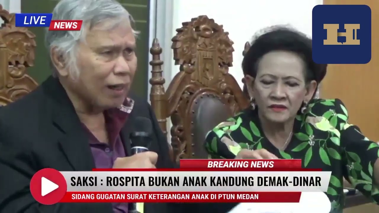 Sidang PTUN Medan: Saksi, Rospita Tampubolon Bukan Anak Kandung Demak-Dinar