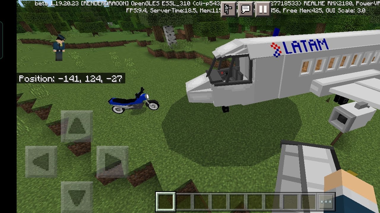 Minecraft plane crash