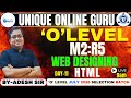 O Level 2026 Web Designing (M2:R5) 📘 |  HTML | Day 11 | By- Adesh Sir