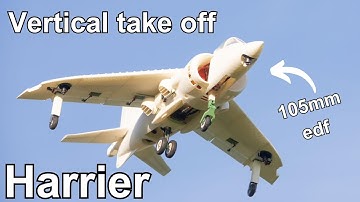 My First Harrier VTOL RC Jet TRANSITION (Crash Highlights) World