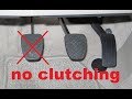 Driving without clutching