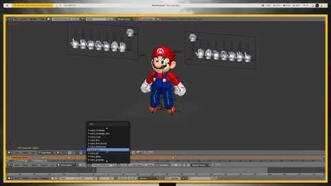 Blender - Mario animations