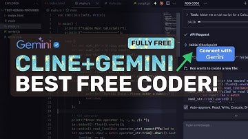 Gemini CLI Free Tier API + Cline,RooCode: This is CURRENTLY THE BEST Free Coder! RIP Cursor!