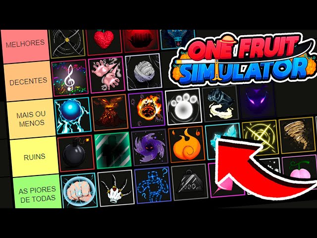 TIER LIST DAS MELHORES E MAIS ROUBADAS FRUTAS DO KING PIECE !! ** FRUTAS  PRA FARM DE GEMAS ** 