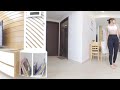 VR 360° Workout Girl | Beautiful Japanese girl do yoga stretch at home I Pet and Bae
