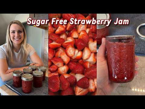 How to Make & Can SUGAR FREE Strawberry Jam From Ball® Home Canning