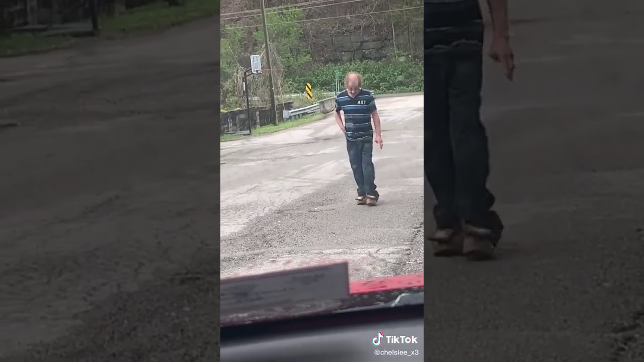 Crack Head Freakout Dance Fight in Street