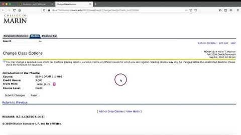 How to Change Grading Option to Pass No Pass