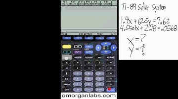 GCT026 TI-89 Solve System of Equations