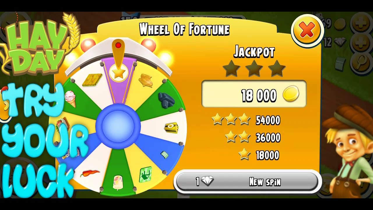 Hay Day - Wheel Of Fortune Tips & Tricks