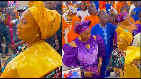 Watch The Grand Entrance Doyin Kukoyi Dance In With Her Mother At Her 70th Birthday Party