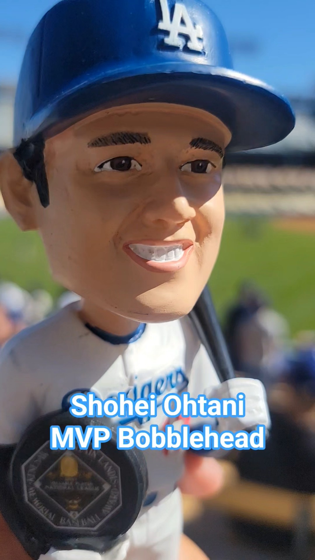 Shohei Ohtani MVP 2025 Bobblehead Set – Silver & Black Bat