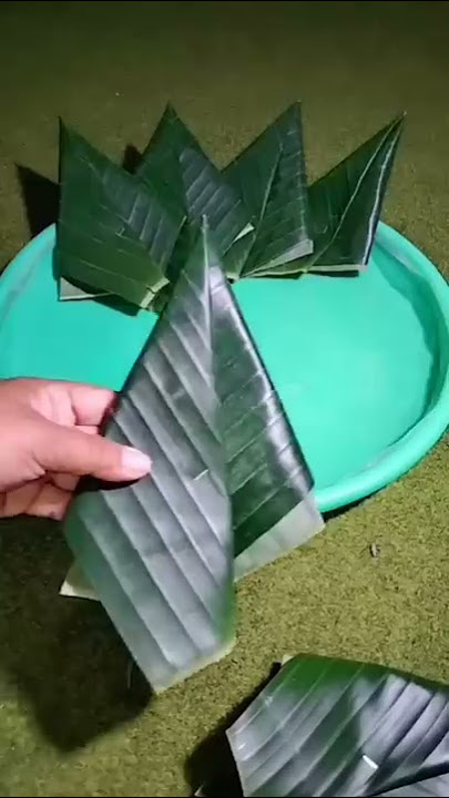 Cara melipat daun pisang!!Untuk tumpeng#shorts