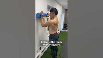 Serratus Wall Slides With A Band