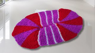 बिल्कुल आसानी से नए तरीके का पायदान बनाए | Doormat Knitting Very Easy