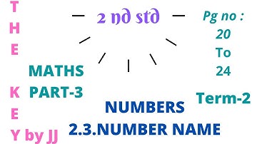 2nd std Maths|| Term-2 Numbers || 2.3 Number Name
