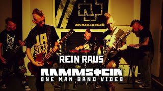 Rammstein - Rein Raus instrumental cover (one man band)