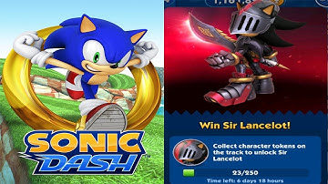 Sonic Dash: Sir Lancelot Shadow New Character Added Update - All Character Unlocked Gameplay FHD
