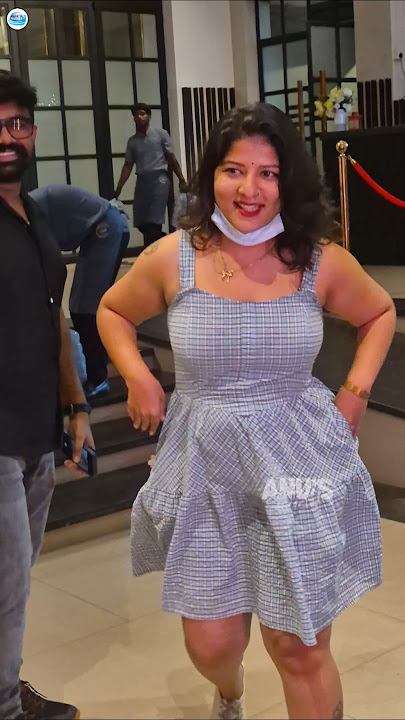 Aswathy Nair arrives for the pooja of the movie Kattalan #aswathysnair #actress