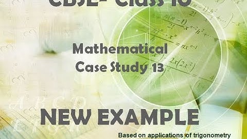 CBSE-Class 10-Case Study-Model Question 13 #day2daymath