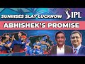 Sunrises slay lucknow  abhisheks promise  caught behind