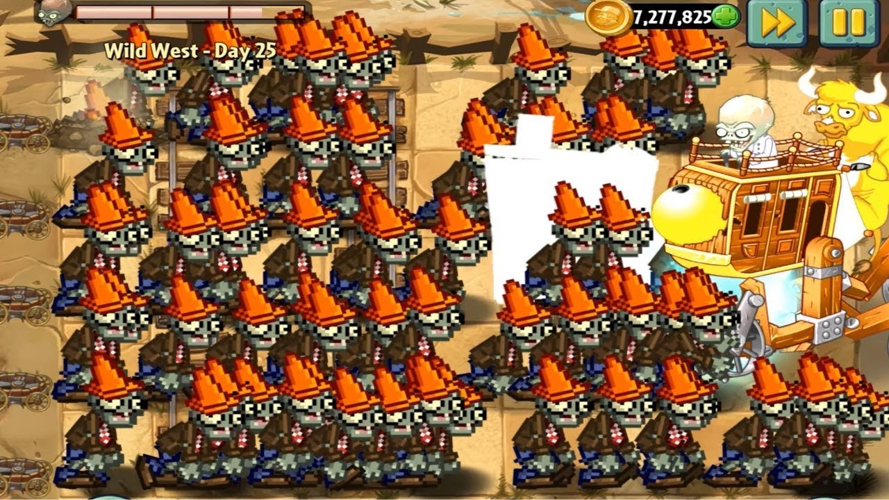 Plants vs Zombies 2 Gameplay Conehead Zombie Pet vs All Bosses PvZ2 8