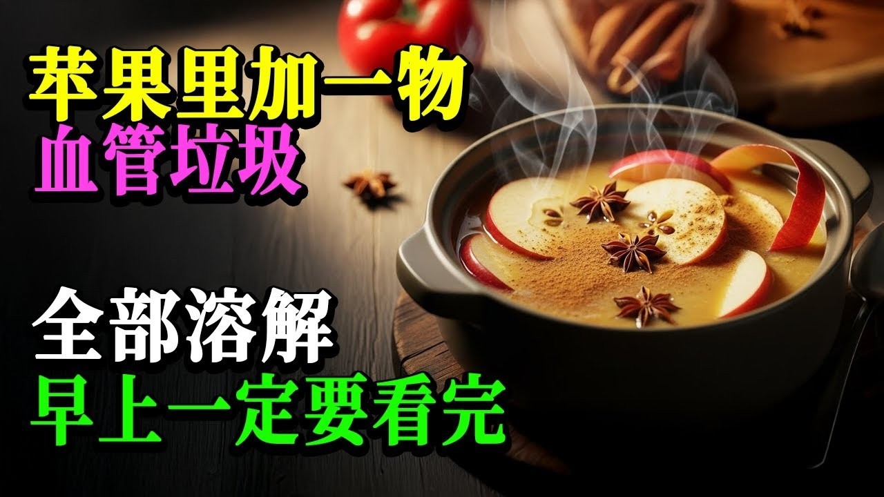 医生都不敢说的真相！苹果加'这一物'煮水喝，血压血脂失眠一次解决，效果完胜昂贵保健品！