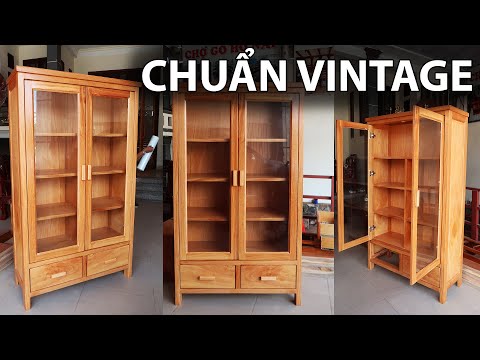 Tủ Đựng Sách Vở - TỦ SÁCH GỖ VINTAGE