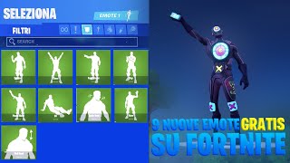 9 NUOVE EMOTE che si possono OTTENERE in GIOCO  *GRATIS*  FORTNITE ITA LINKS