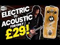 Transform your electric guitar into an acoustic with big tops airborne acoustic simulator