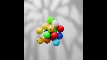 Rigid Body Simulation in Blender. #blender #3d