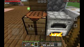 Decorando minha casa no Minecraft/Criei um fogão e uma geladeira