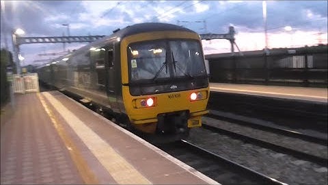 Great Western Railway (GWR) Class 165 Networker Turbo Ride: Didcot Parkway to Cholsey - 10/10/17