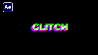 After Effects Glitch Text Animation  Free Project File