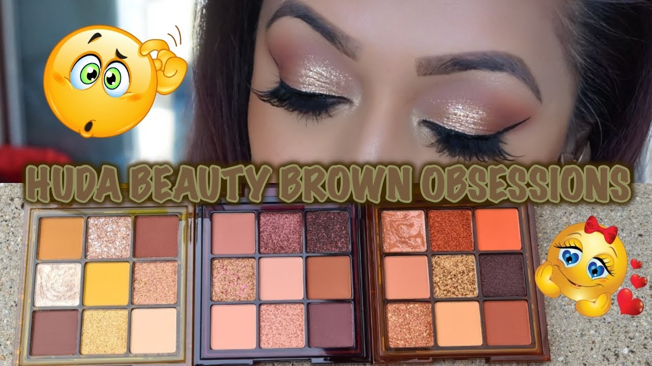 REVIEW: NEW Huda Beauty BROWN OBSESSIONS Eyeshadow Palettes