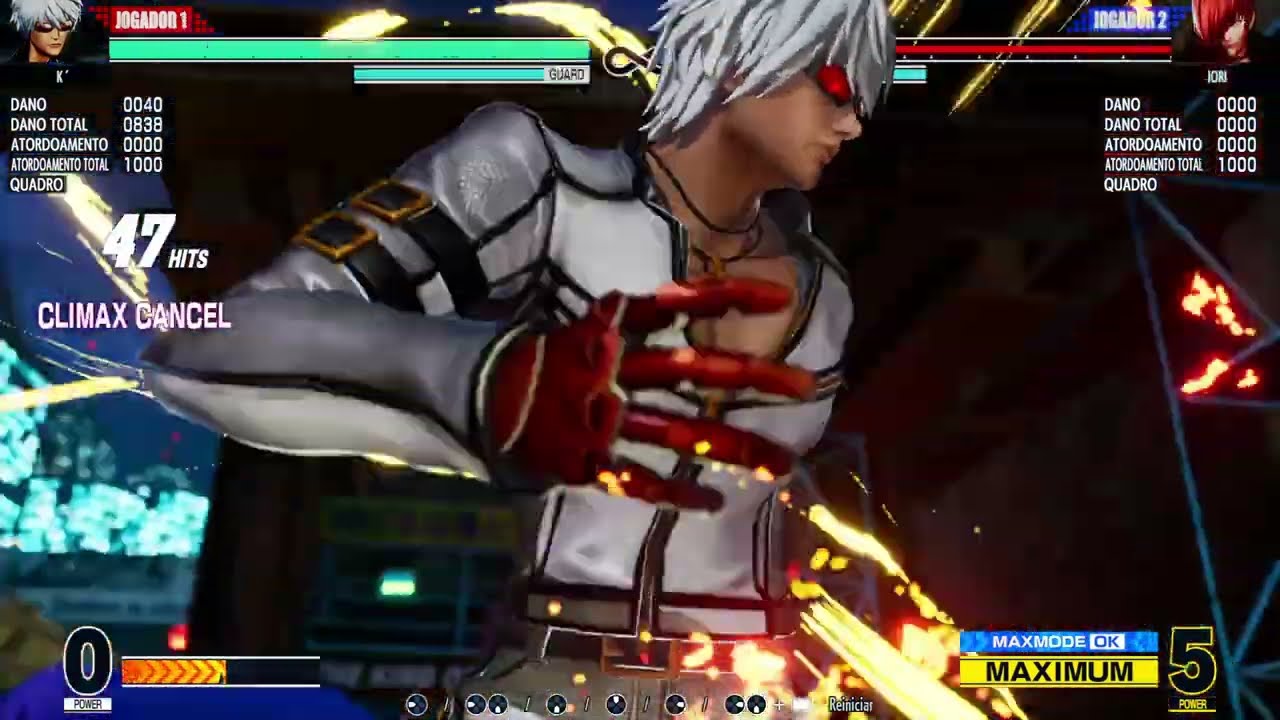 THE KING OF FIGHTERS XV K'DASH EASY COMBO TOD 92 HIT versão 2. 50