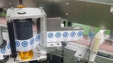 2 Sides Servo Ecam Labelling Machine With Ultrasonic Sensor | Transparent Sticker Labelling | Solo