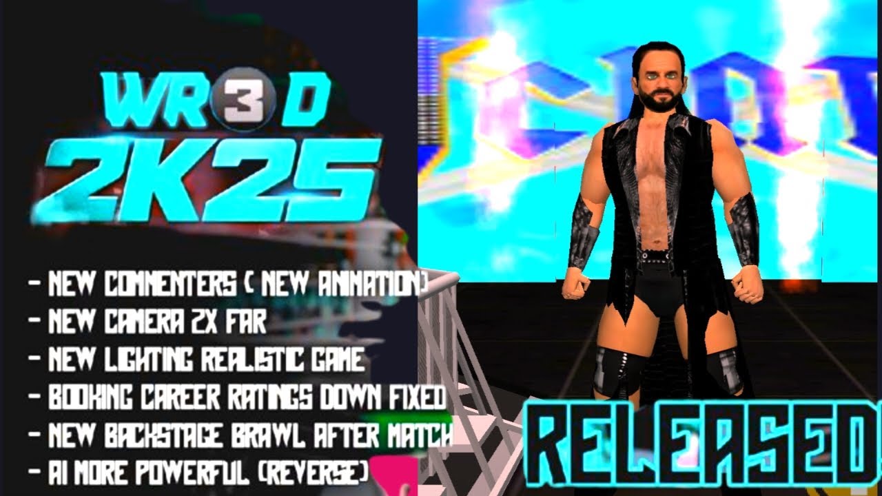 [200MB] WR3D 2K25 WRESTLEMANIA 41 MOD RELEASED!!  UPDATED ROSTER, NEW MOVE NEW ARENAS  UPDATED MOD