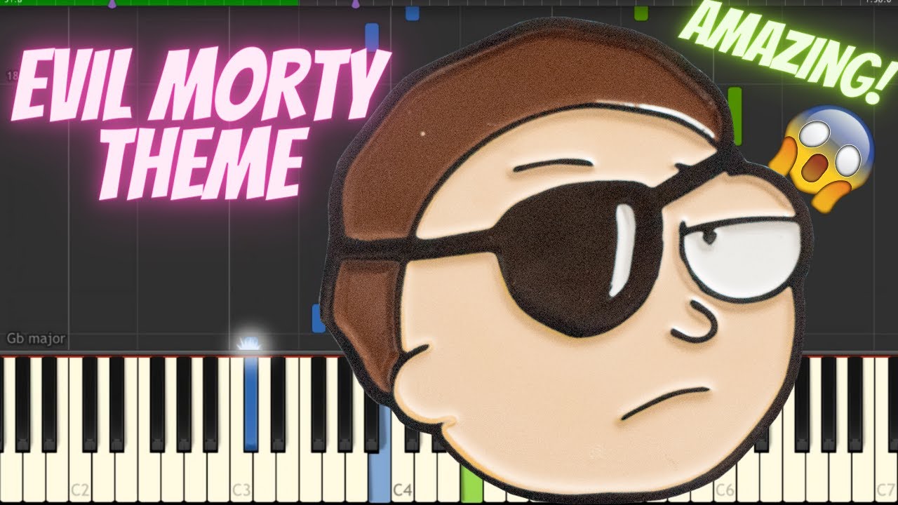 Evil Morty Theme - For the Damaged Coda (Blonde Redhead) Piano Tutorial by PianoLand